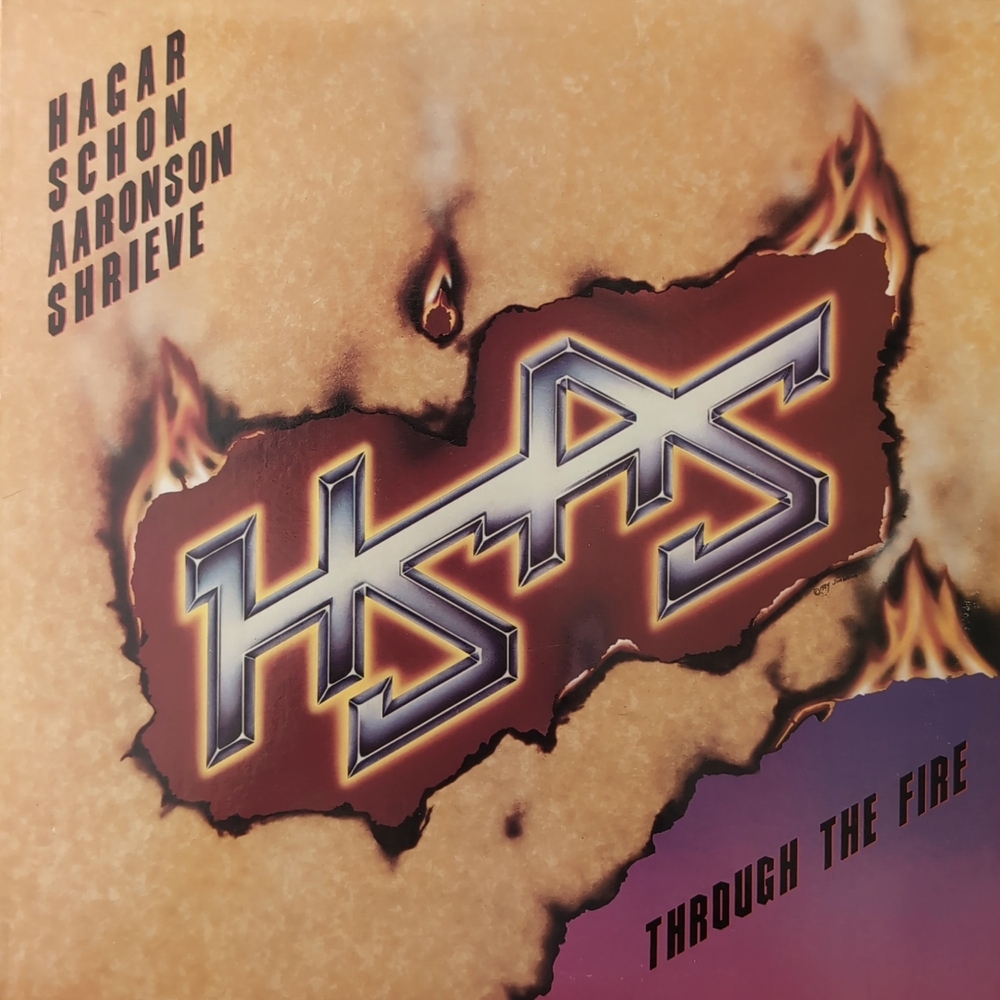 Vintage Hagar Schon Aaronson Shrieve Through The Fire Vinyl LP Record Album
